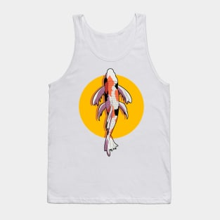 illustration of koi fish Tank Top